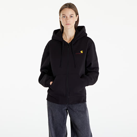 Bluza Carhartt WIP Hooded American Script Jacket UNISEX Black