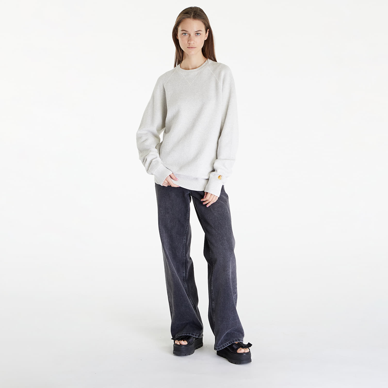 Φούτερ και πουλόβερ Carhartt WIP Chase Sweater Ash Heather/ Gold 