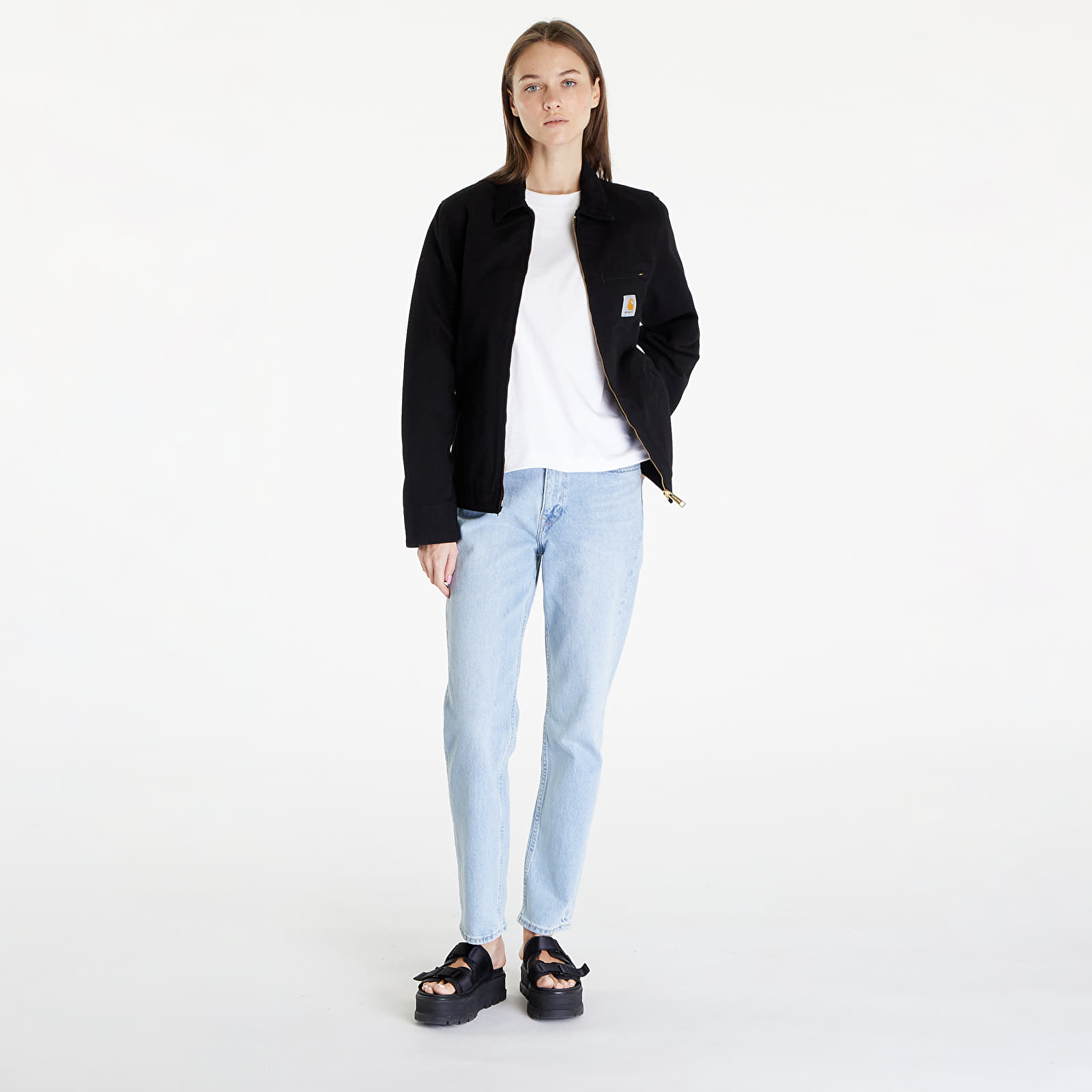 Jakas Carhartt WIP Detroit Jacket UNISEX Black/ Black Rinsed