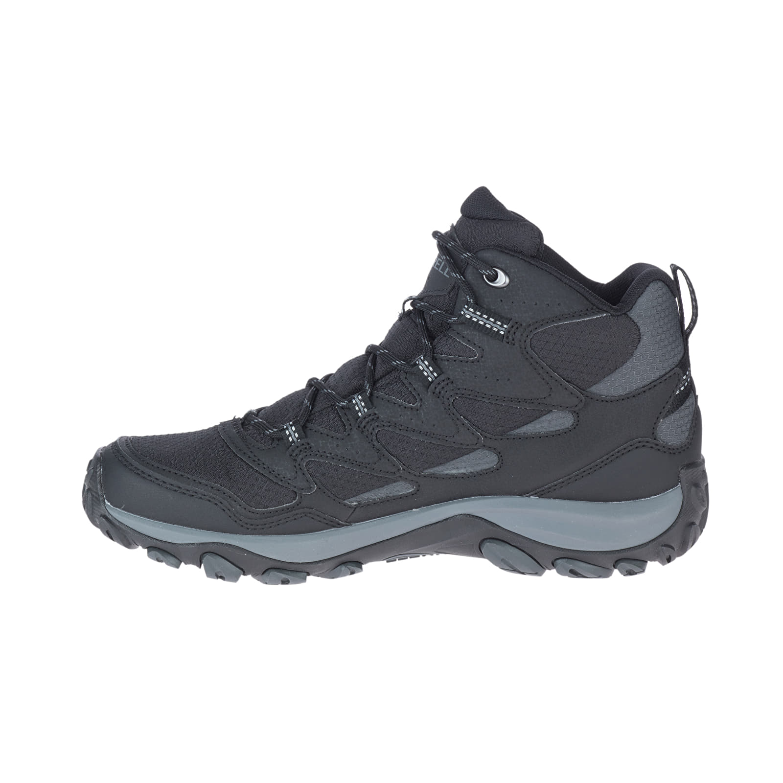 Meeste tossud ja kingad Merrell West Rim Sport Mid Gtx Black