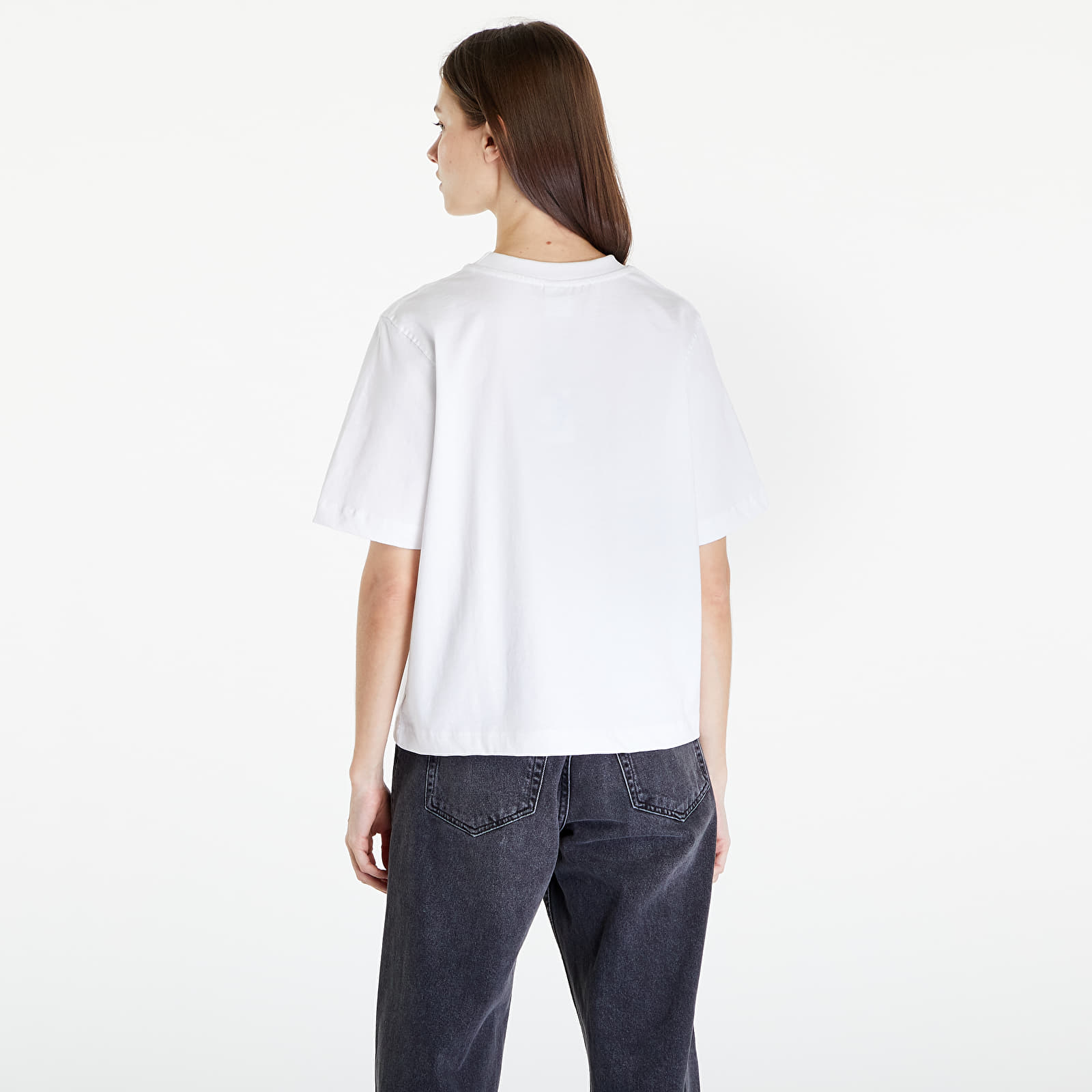 Majice Queens Women's Essential T-Shirt With Tonal Print White