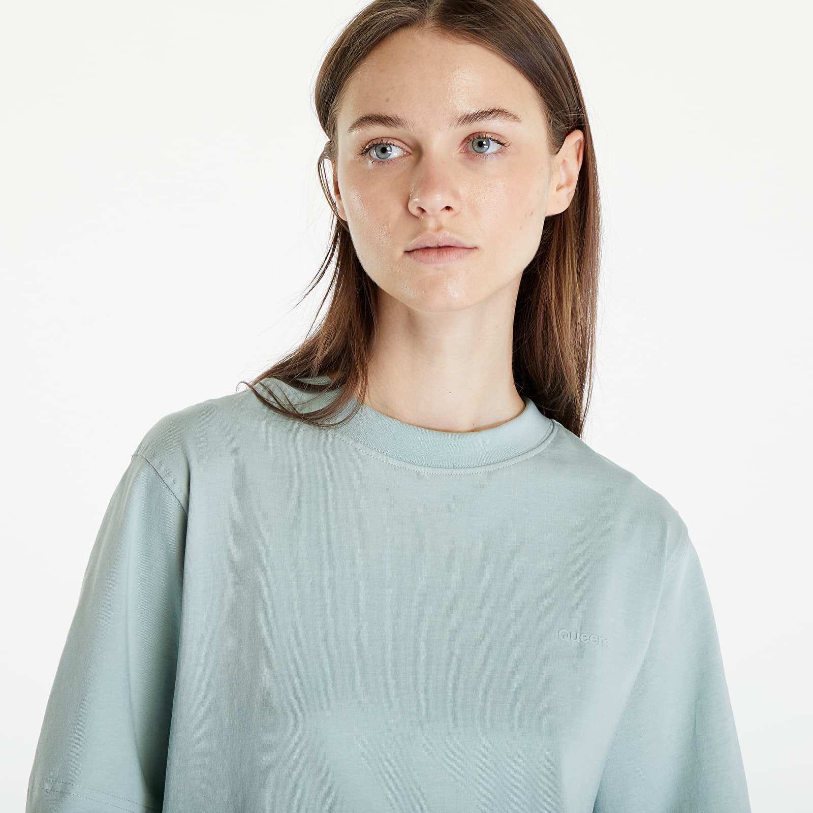Tricouri Queens Women's Essential T-Shirt With Tonal Print Leaf