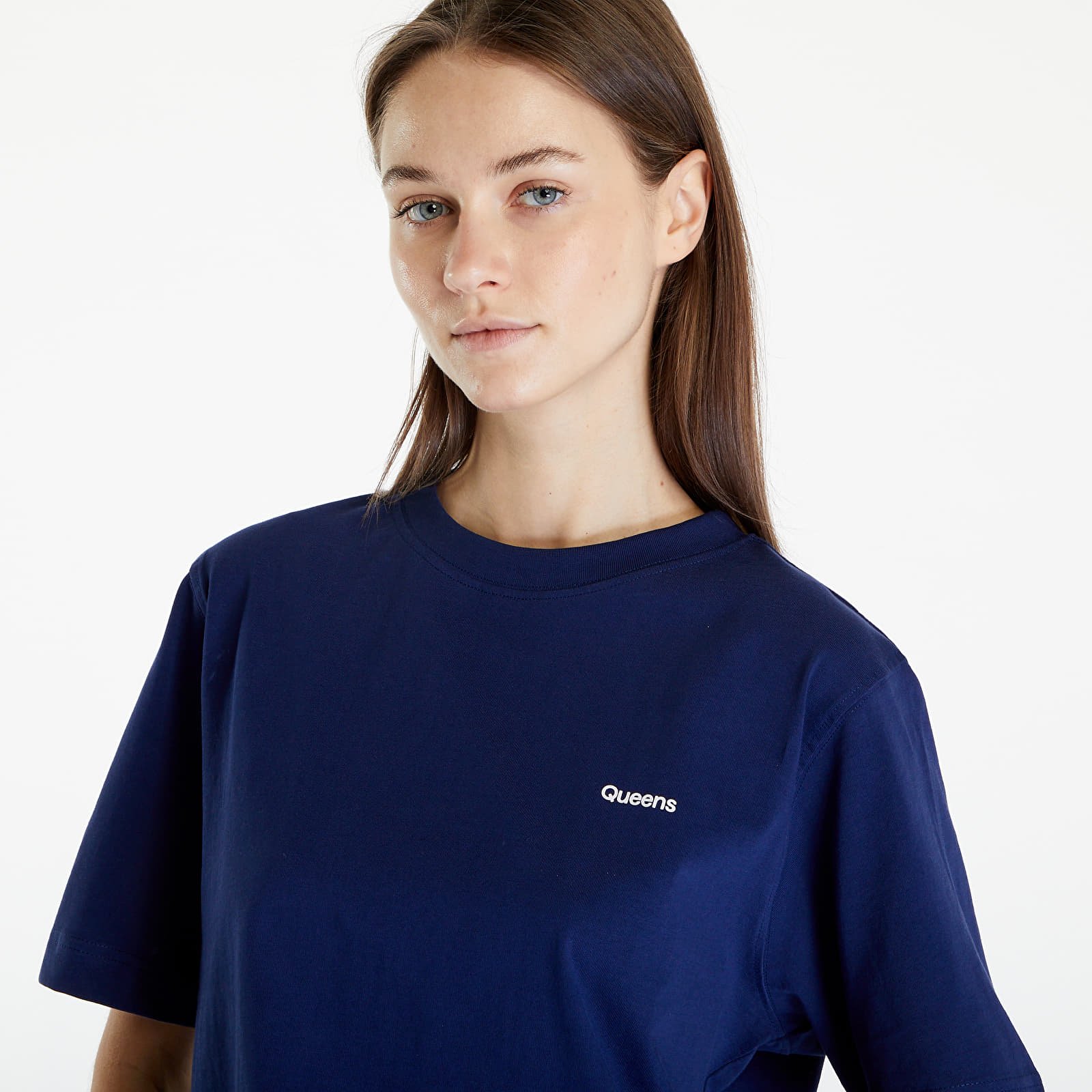 T-shirts Queens Women's Essential T-Shirt With Contrast Print Navy