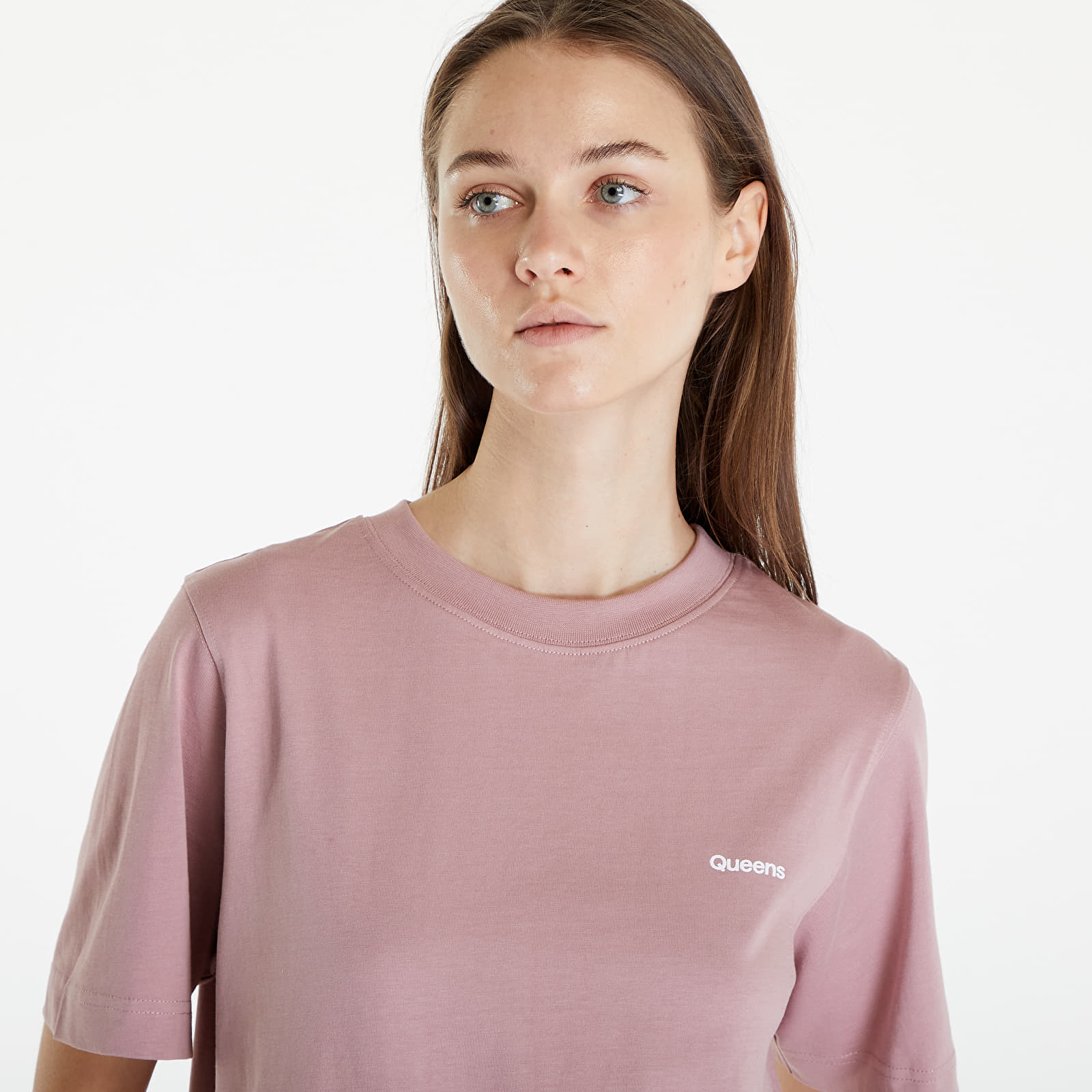 T-Shirts Queens Women's Essential T-Shirt With Contrast Print Pink