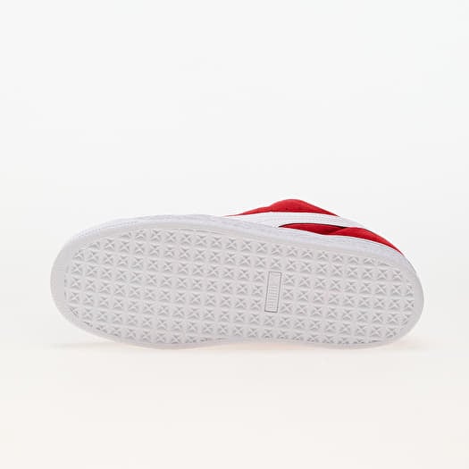 High top red suede pumas online