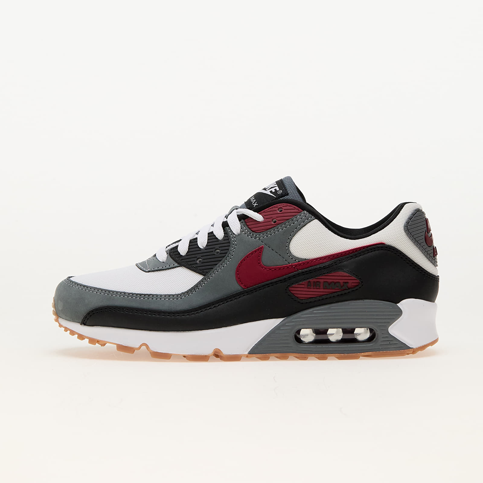 Men s sneakers and shoes Nike Air Max 90 White Team Red Cool Grey Black Queens
