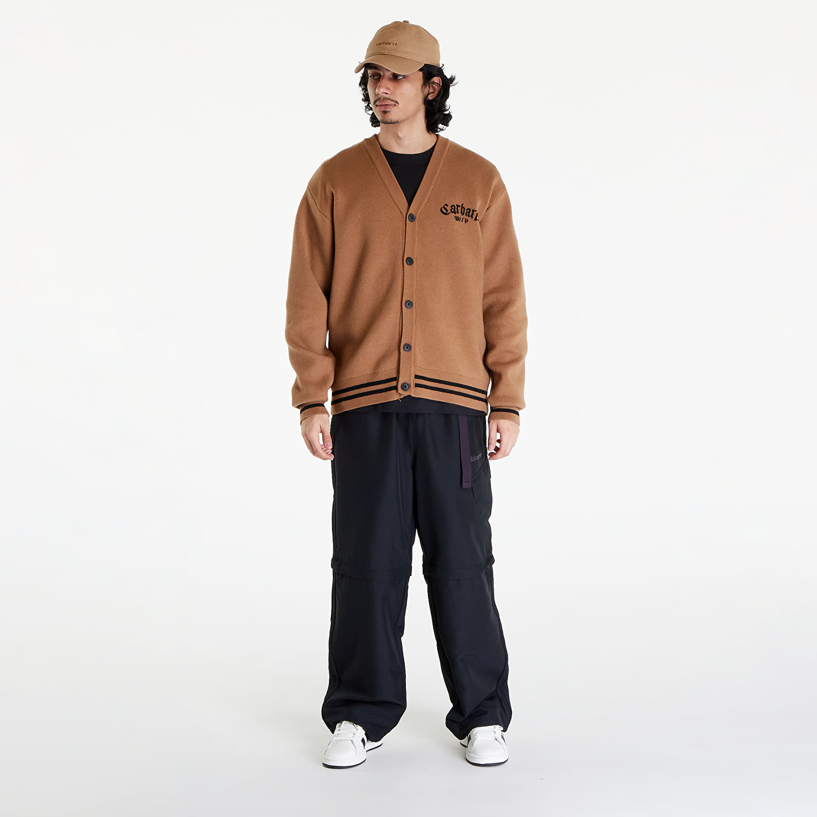 Sweaters Carhartt WIP Onyx Cardigan UNISEX Hamilton Brown/ Black