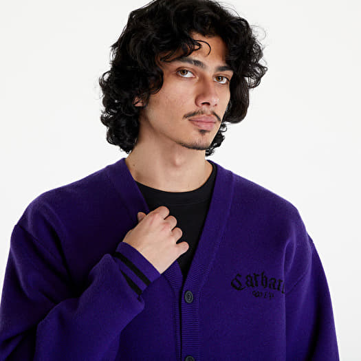 Purple cardigan sweaters top