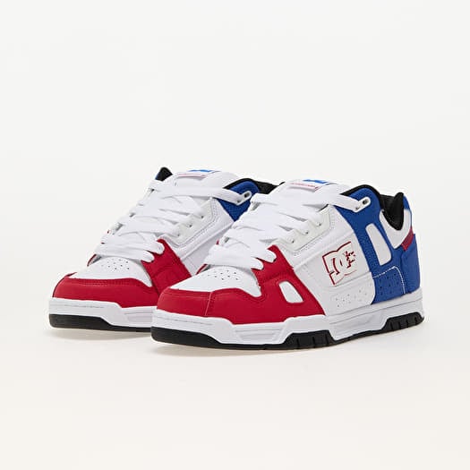 Mens red white and blue sneakers on sale