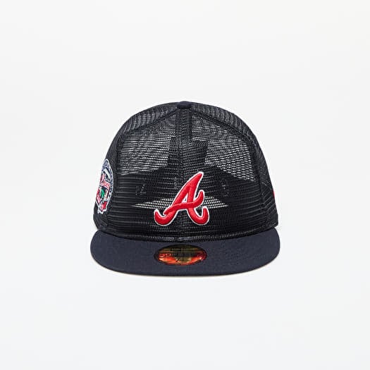 Pet New Era Atlanta Braves MLB Mesh Patch 59FIFTY Fitted Cap Navy