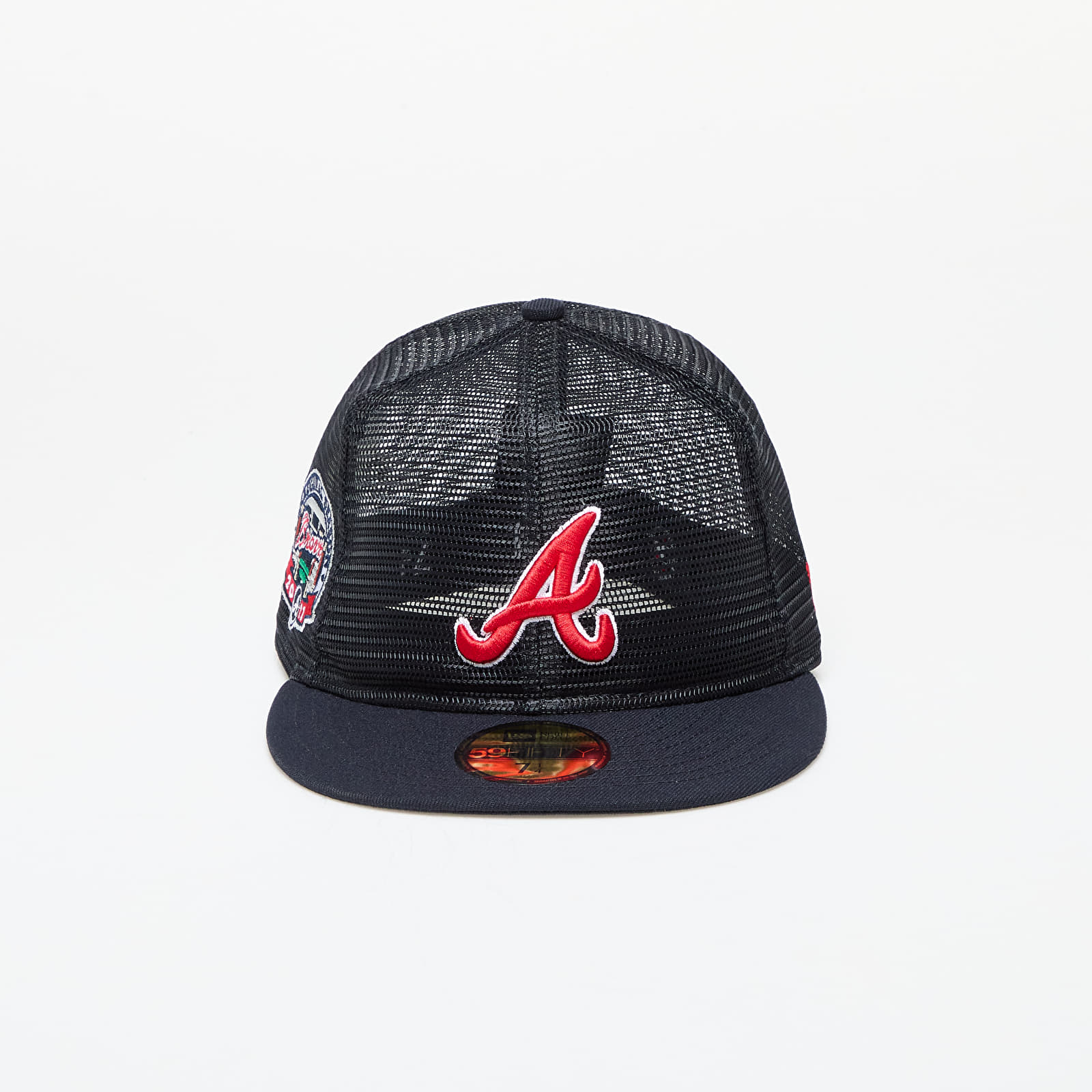 Caps New Era Atlanta Braves MLB Mesh Patch 59FIFTY Fitted Cap Navy