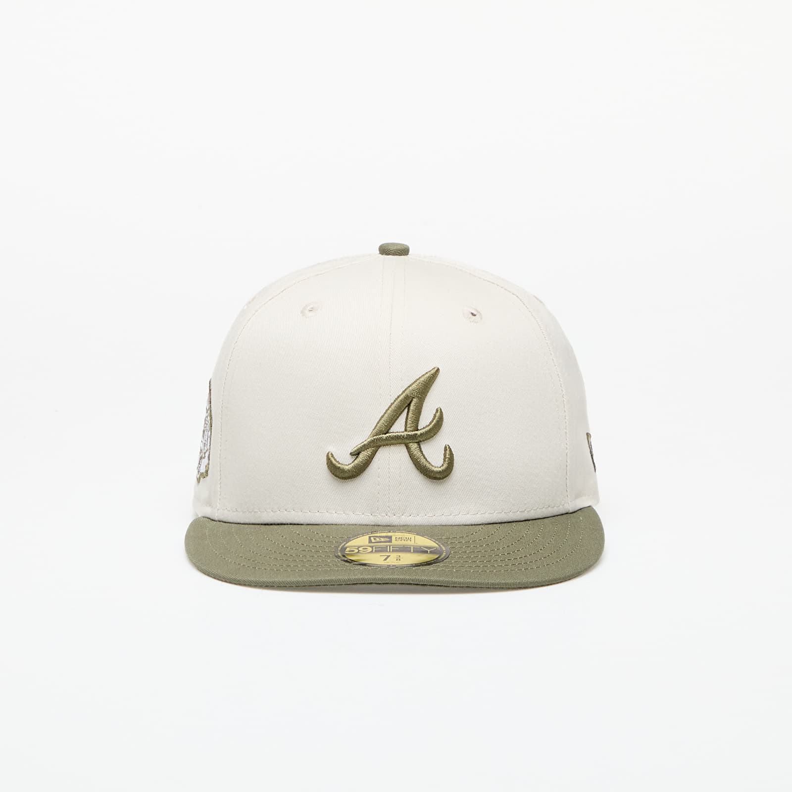 Caps New Era Atlanta Braves MLB White Crown 59FIFTY Fitted Cap Ivory/ New Olive