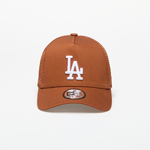 Cap New Era Los Angeles Dodgers League Essential Trucker Cap Brown/ White