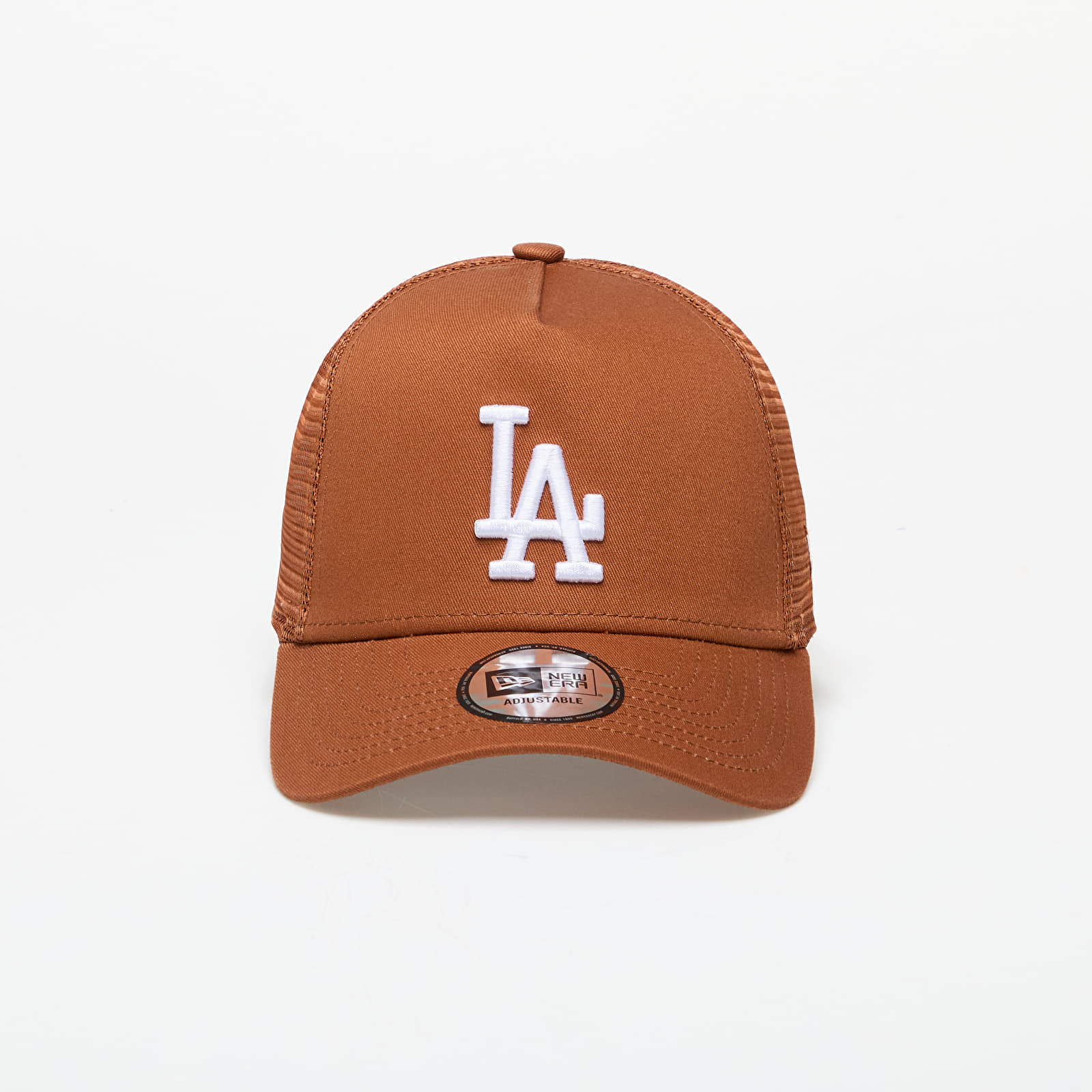 Mützen New Era Los Angeles Dodgers League Essential Trucker Cap Brown/ White