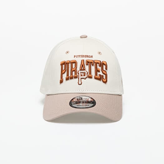 Kapa New Era Pittsburgh Pirates MLB White Crown 9FORTY Adjustable Cap Ivory/ Ash Brown