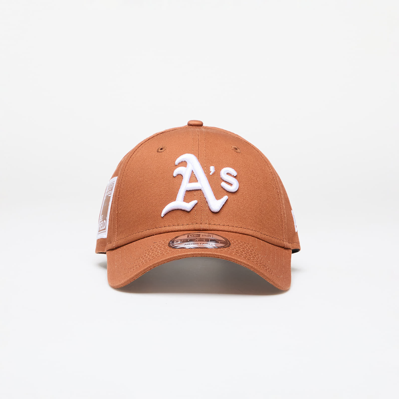 New Era Oakland Athletics MLB Side Patch 9FORTY Adjustable Cap Brown/ White Universal akciós termékkép 1