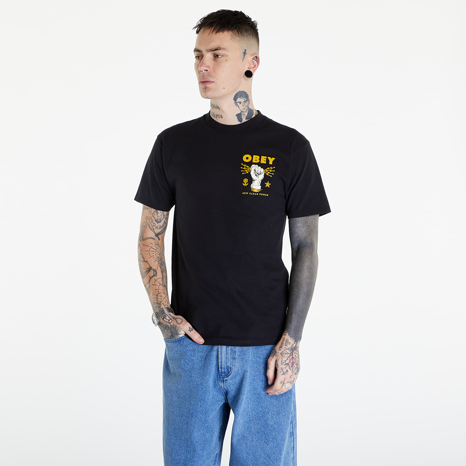 T-shirts OBEY New Clear Power T-Shirt Black