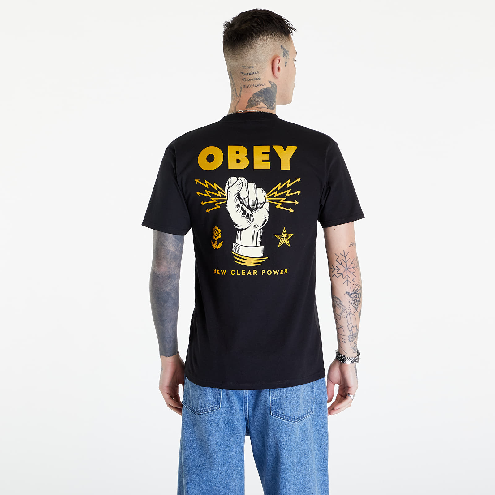 T-shirts OBEY New Clear Power T-Shirt Black