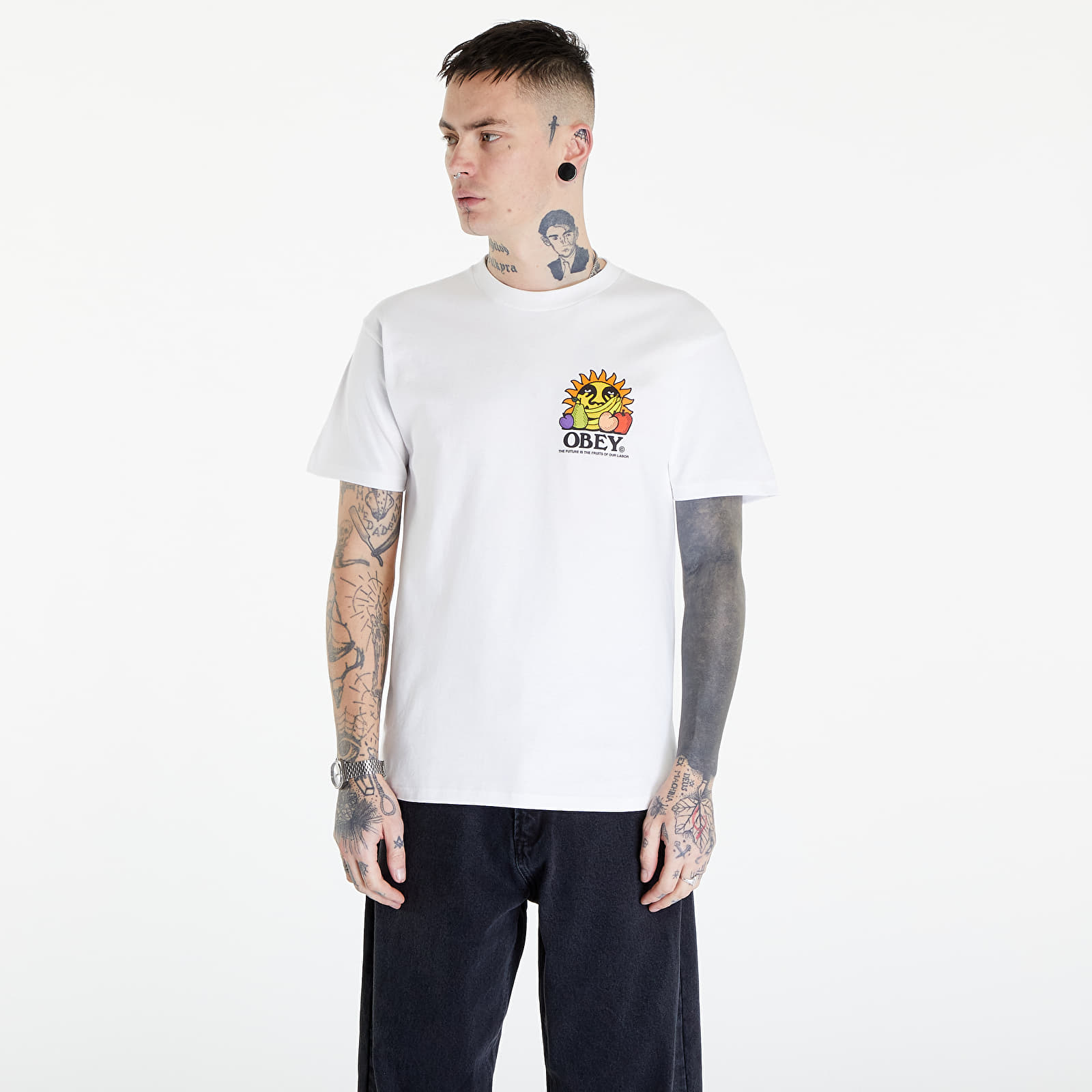 T-Shirts OBEY The Future Is The Fruits Of Ou T-Shirt White