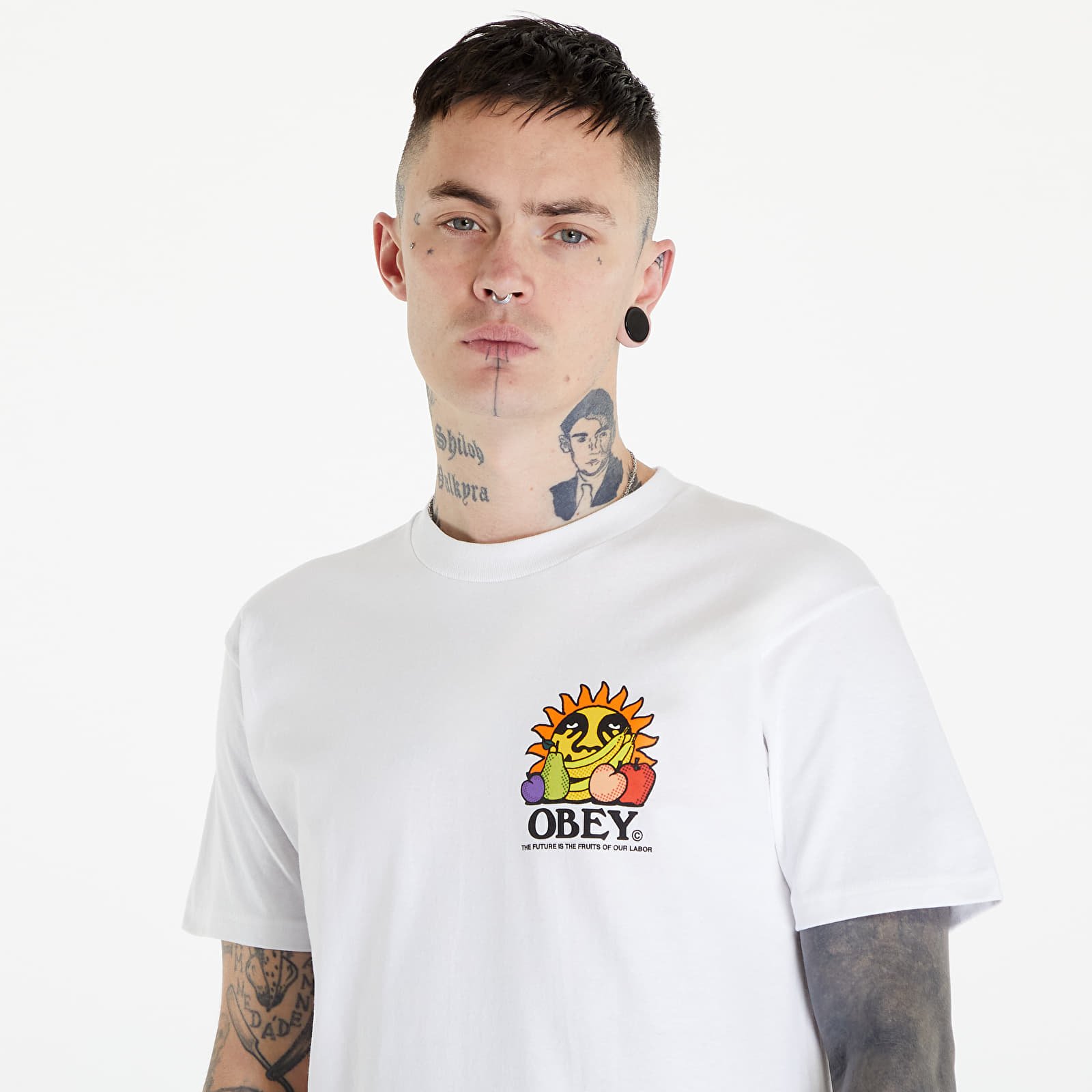 T-Shirts OBEY The Future Is The Fruits Of Ou T-Shirt White