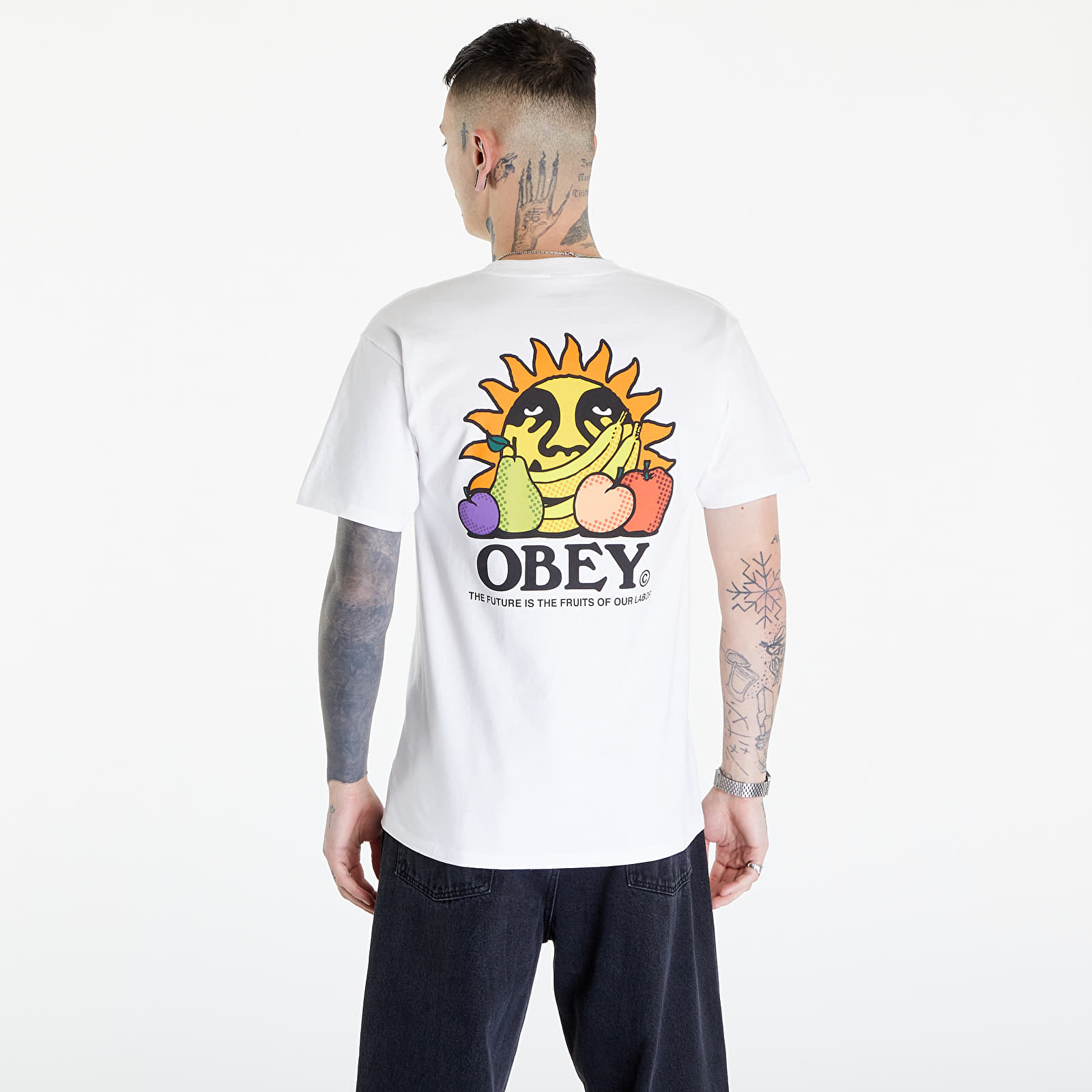 T-Shirts OBEY The Future Is The Fruits Of Ou T-Shirt White