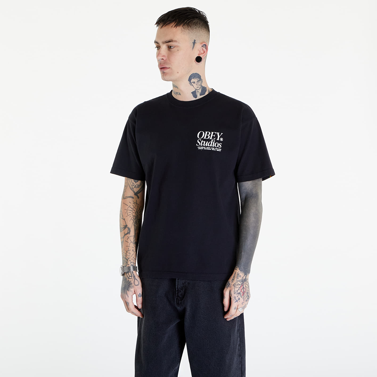 Camisetas OBEY Studios Icon T-Shirt Jet Black