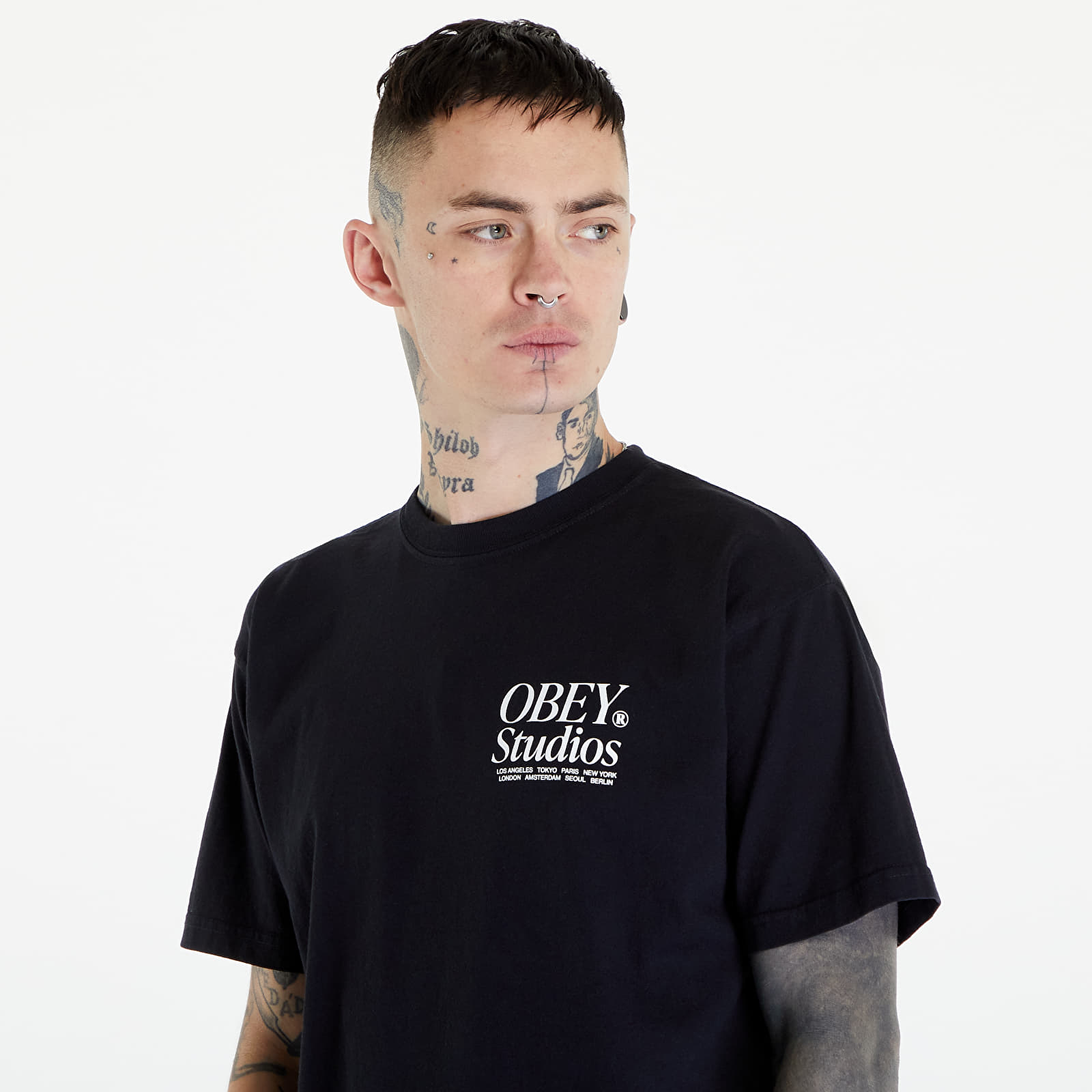 Camisetas OBEY Studios Icon T-Shirt Jet Black