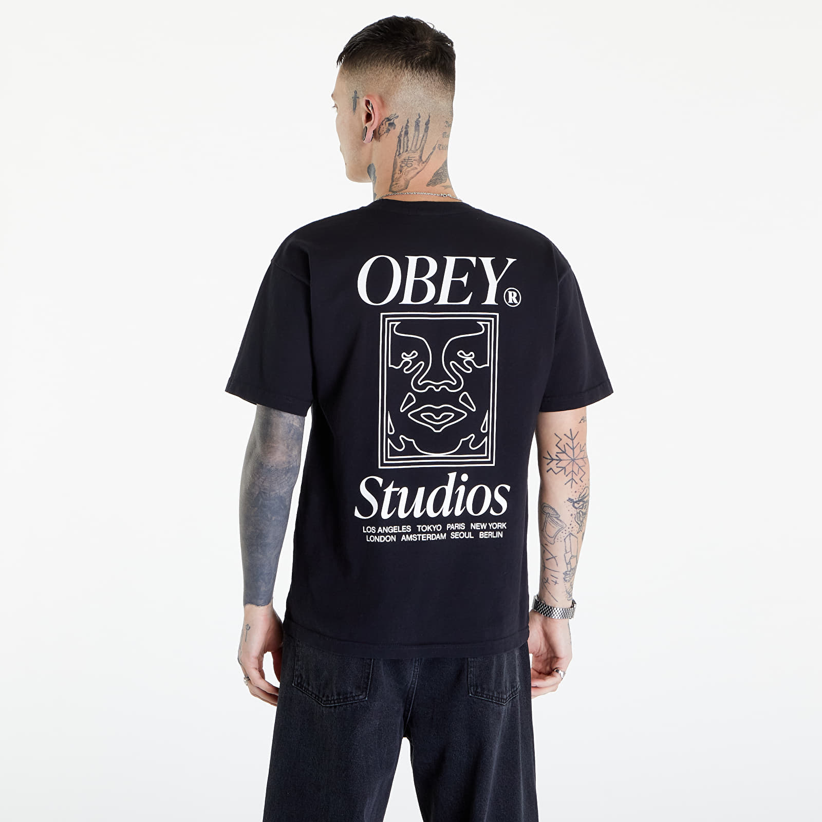Camisetas OBEY Studios Icon T-Shirt Jet Black