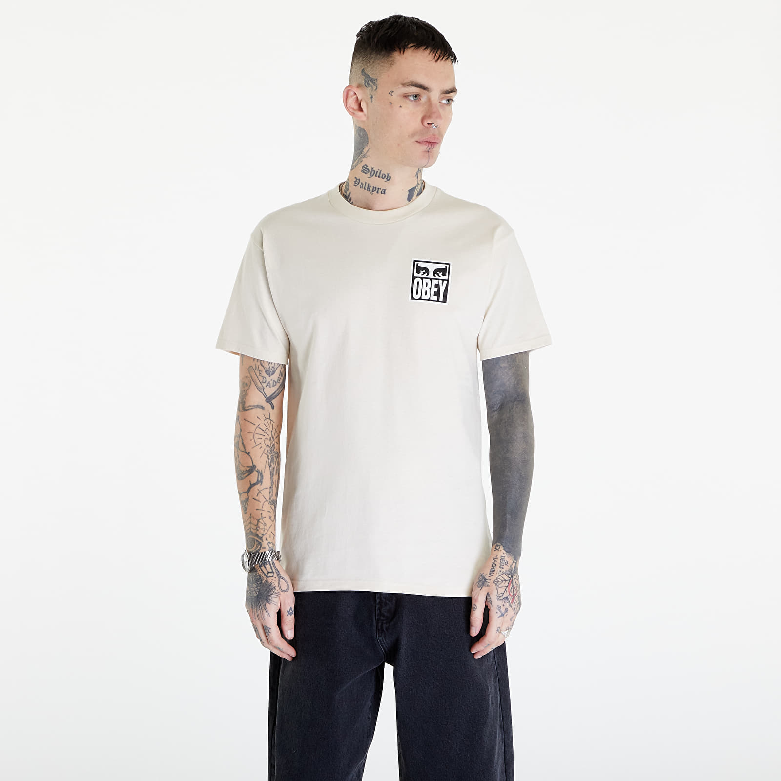 T-shirts OBEY Eyes Icon 2 T-Shirt Cream