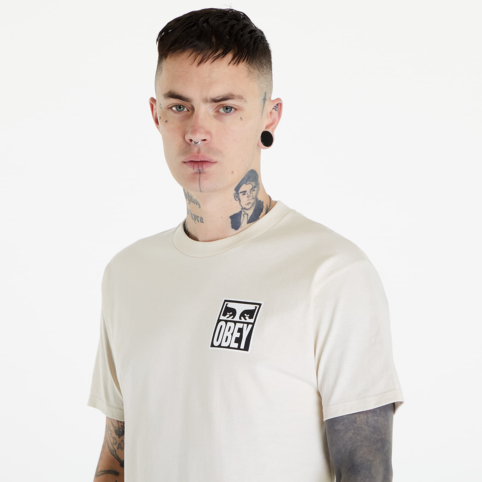 T-shirts OBEY Eyes Icon 2 T-Shirt Cream