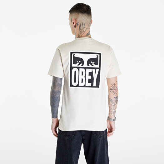 T shirts OBEY Eyes Icon 2 T Shirt Cream Queens