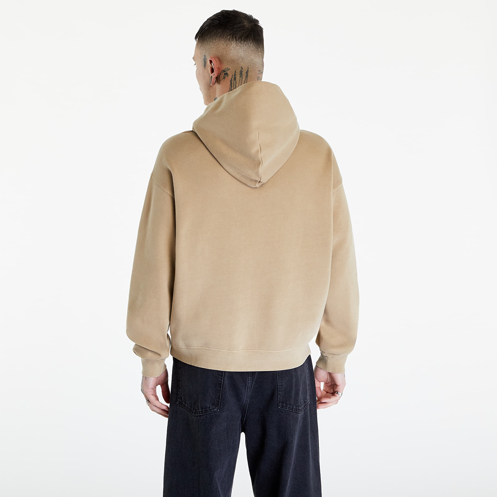 Sweatshirts Guess Originals Baker Logo UNISEX Hoodie Tavertine Sand Multi