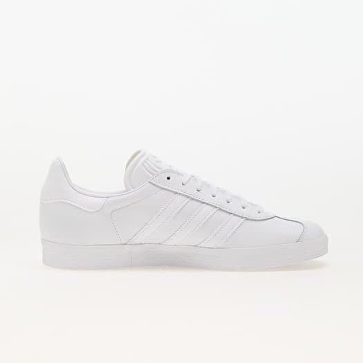 Adidas gazelle mens white leather top