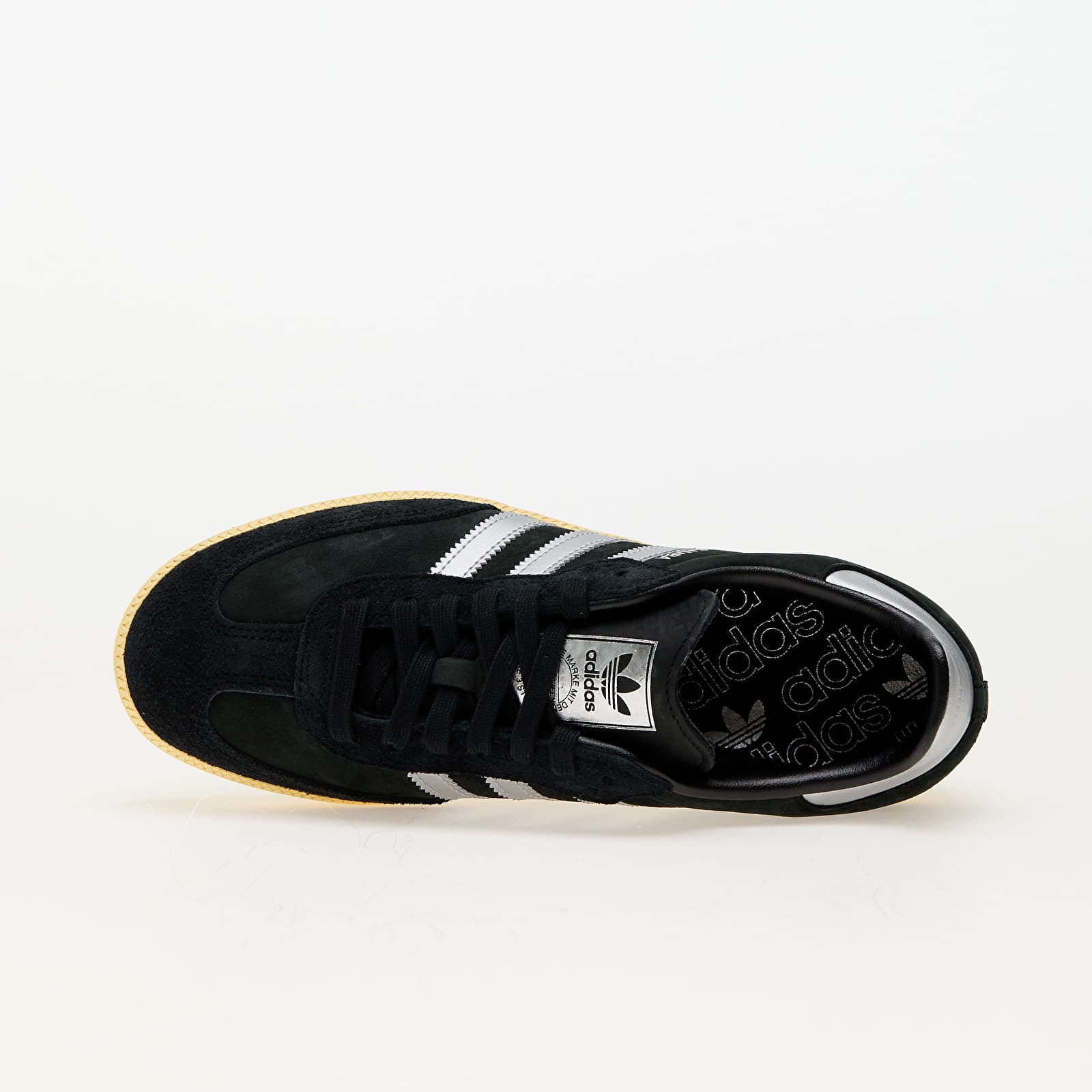 Adidași și pantofi pentru femei adidas Samba Og W Core Black/ Metallic Silver/ Almost Yellow
