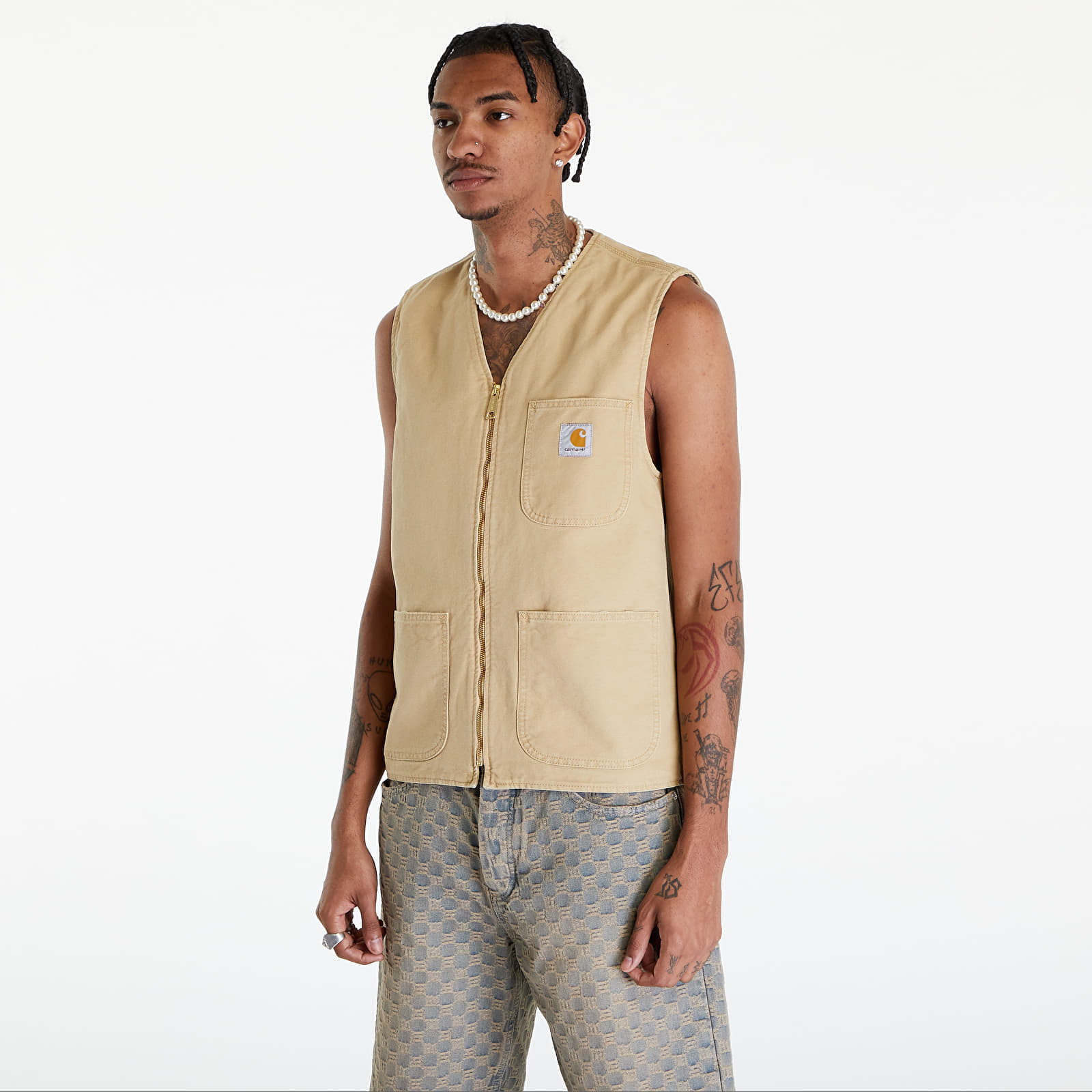 Vesta Carhartt WIP Arbor Vest UNISEX Bourbon Aged Canvas S