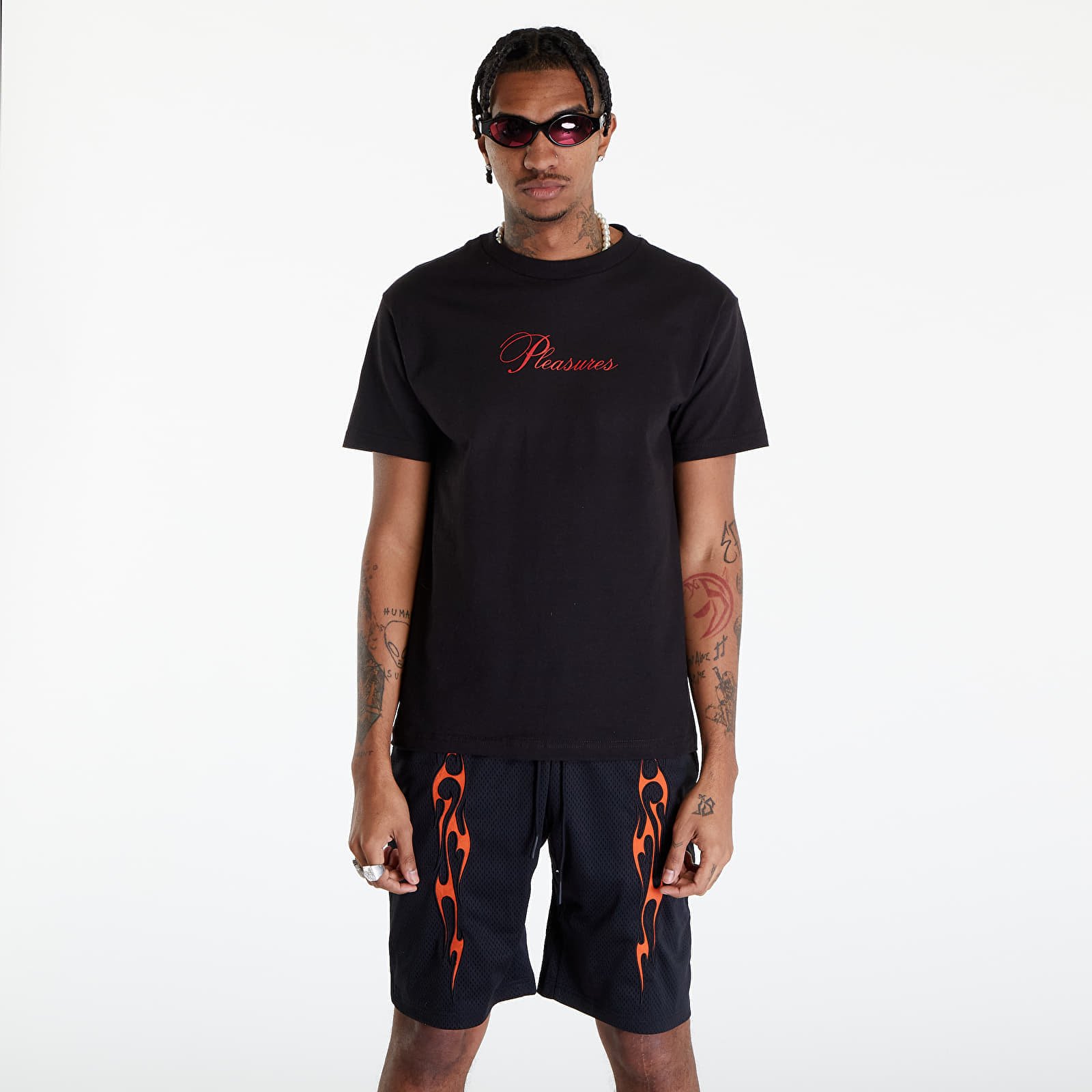 Tricou PLEASURES Stack T-Shirt Black