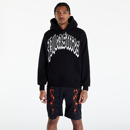 Hoodies and sweatshirts PLEASURES Twitch Hoodie Black | Queens