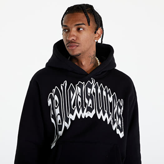Hoodies and sweatshirts PLEASURES Twitch Hoodie Black Queens
