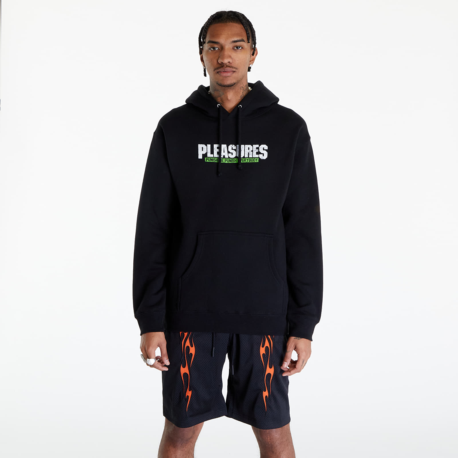 Hoodies and sweatshirts PLEASURES Punish Hoodie Black | Queens