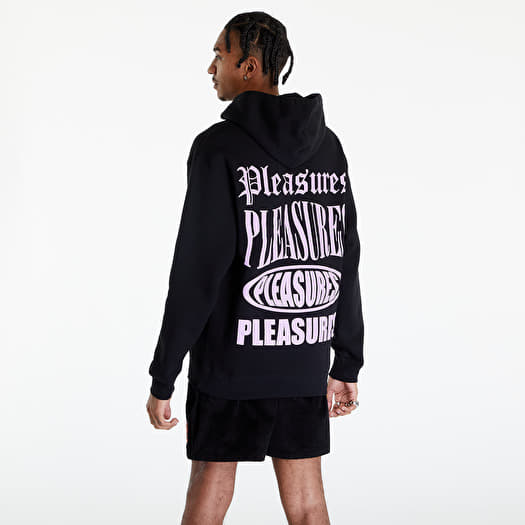 Hoodies and sweatshirts PLEASURES Stack Hoodie Black Queens