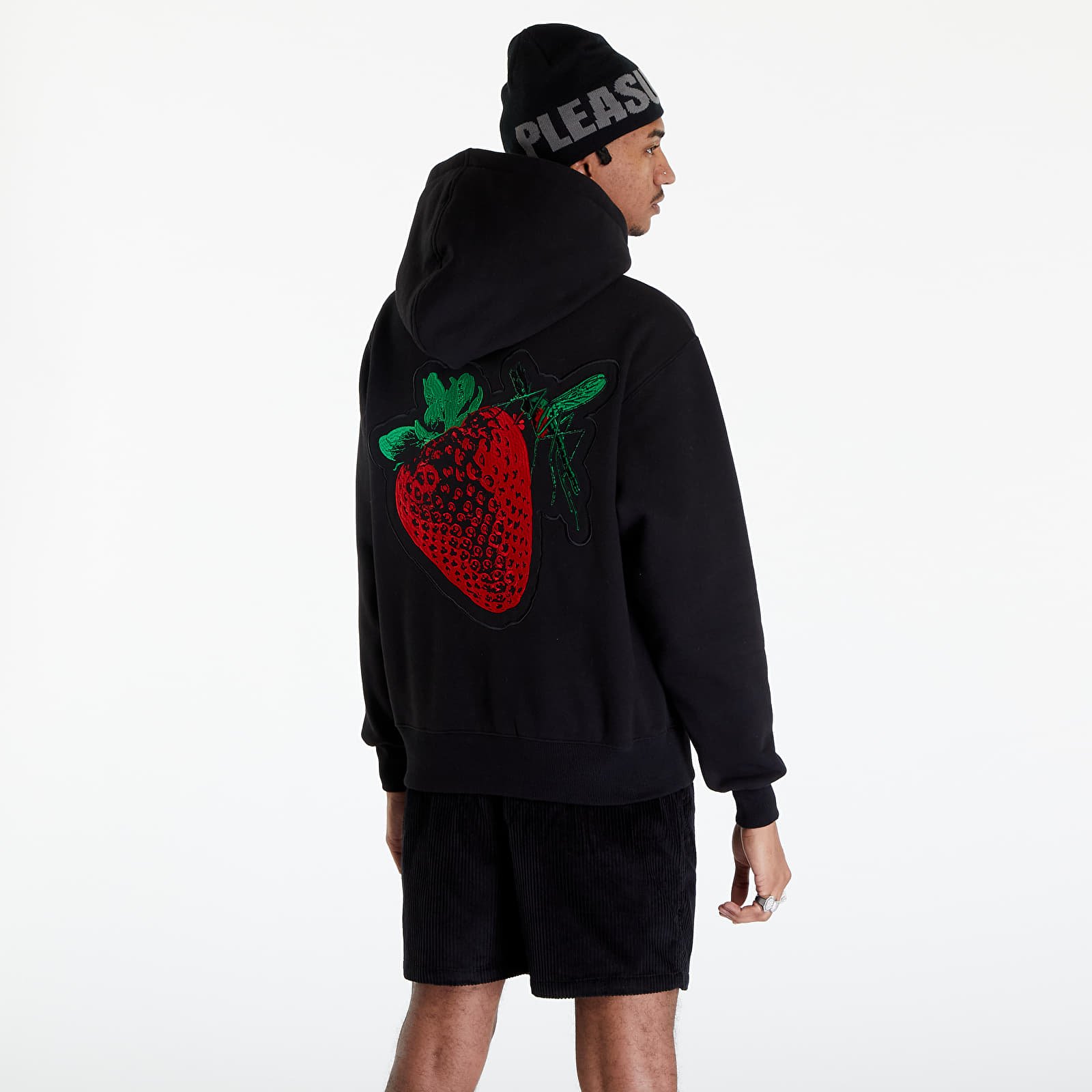 Mikinas ar kapuci un sporta krekli PLEASURES Cafe Hoodie Black