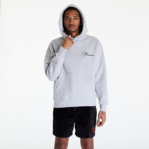 Sweatshirts PLEASURES Cafe Hoodie Heather Grey Queens