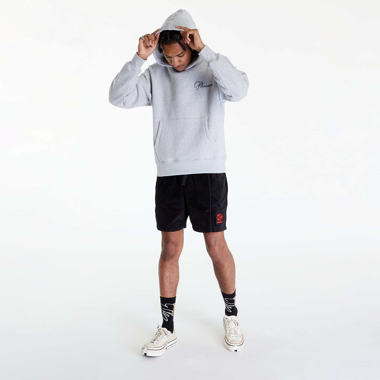 Sudaderas PLEASURES Cafe Hoodie Heather Grey