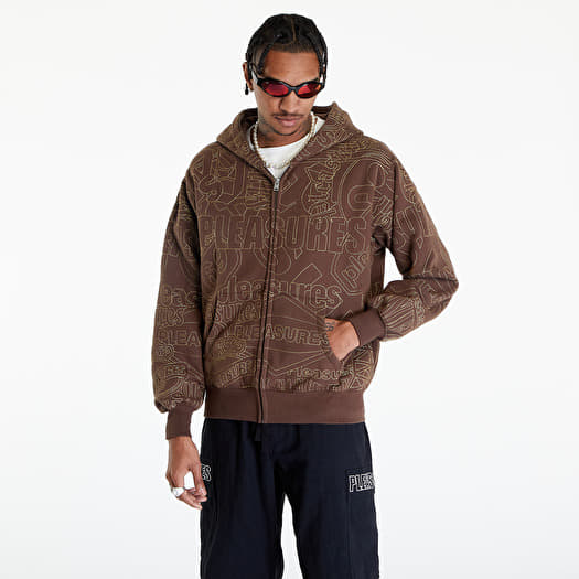Brown zip up clearance