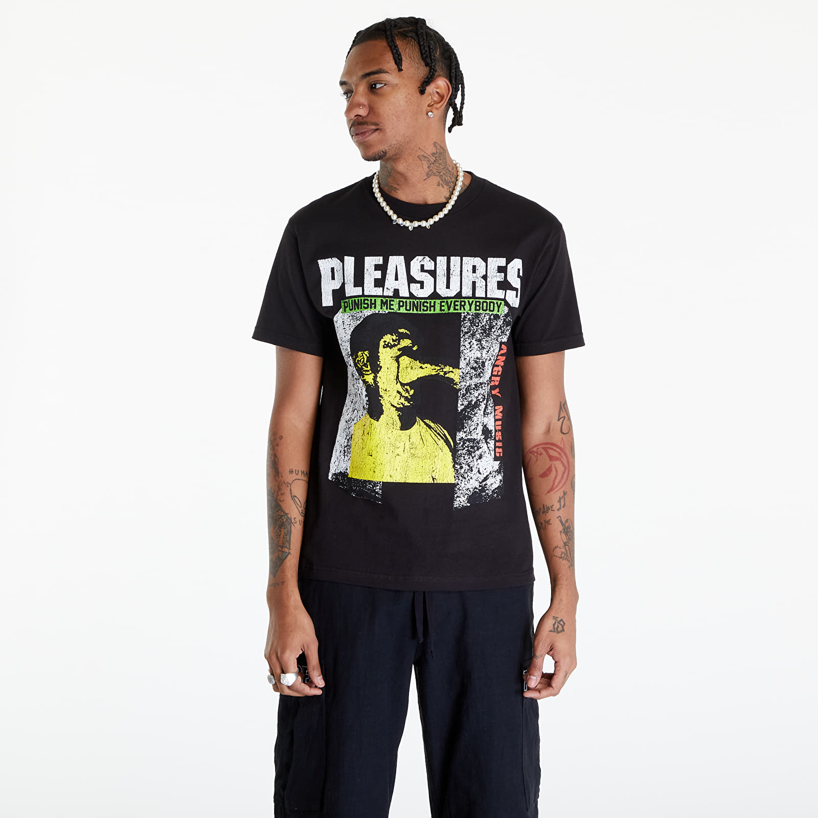 T-krekli PLEASURES Punish T-Shirt Black