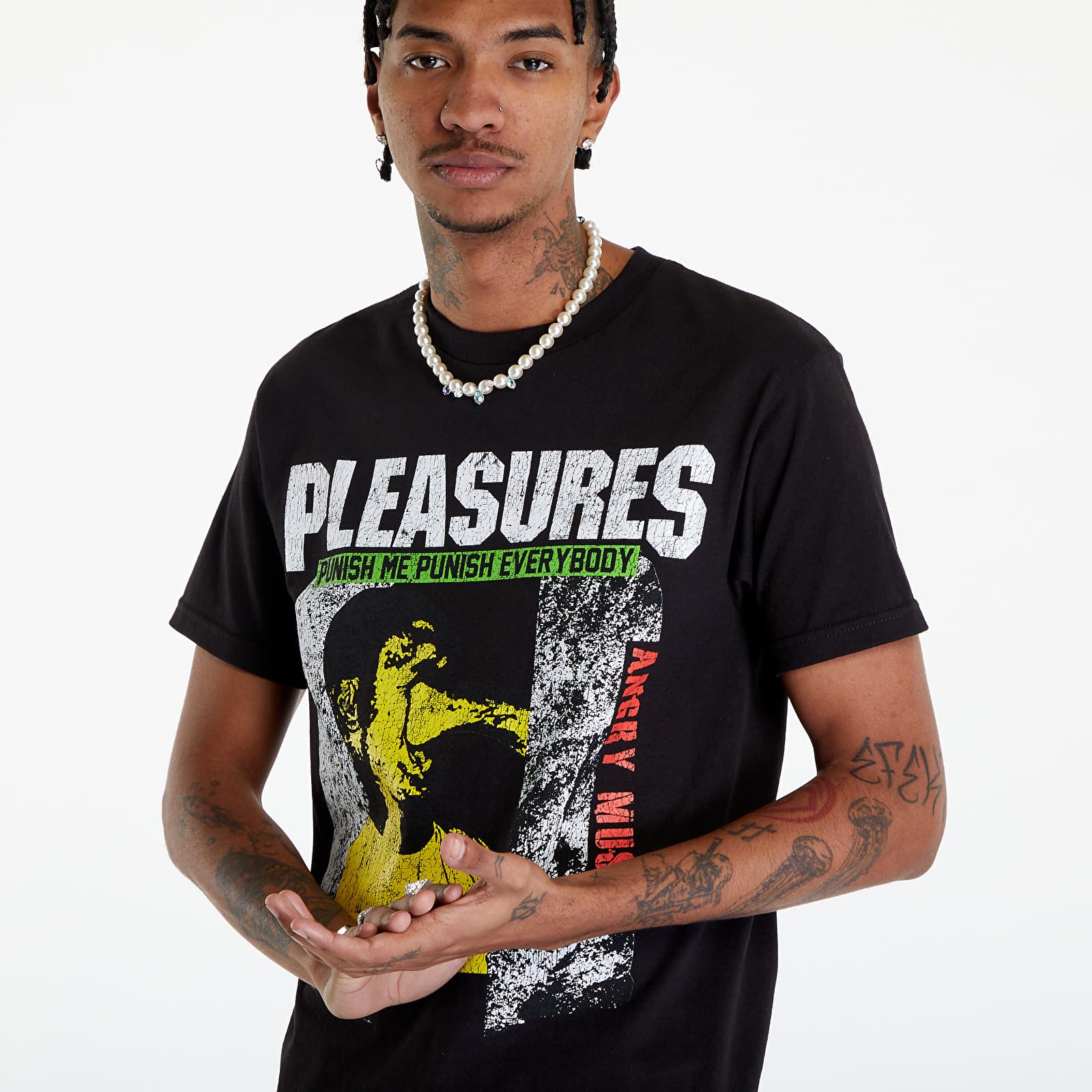 T-krekli PLEASURES Punish T-Shirt Black