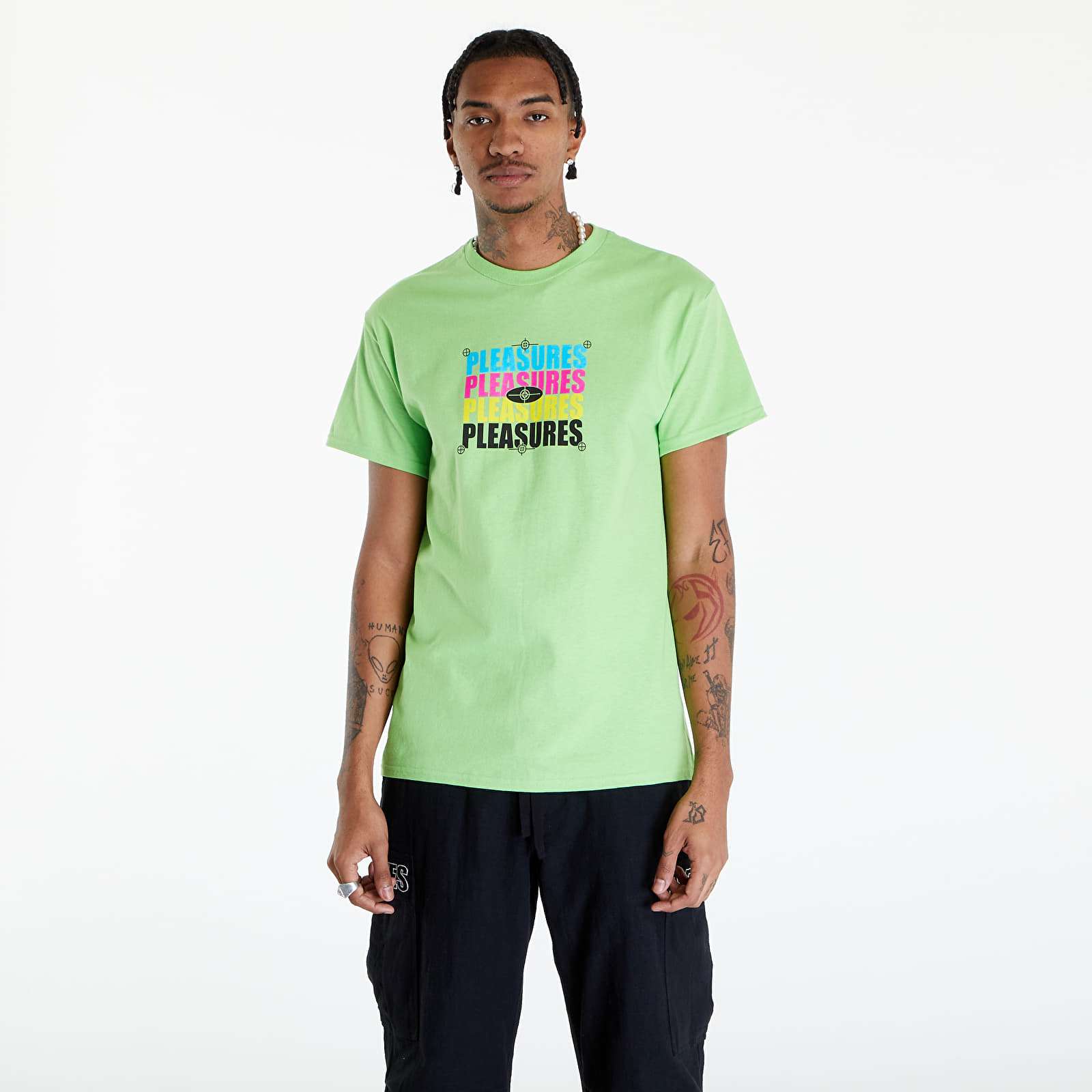 T-shirts PLEASURES Cmyk T-Shirt Lime