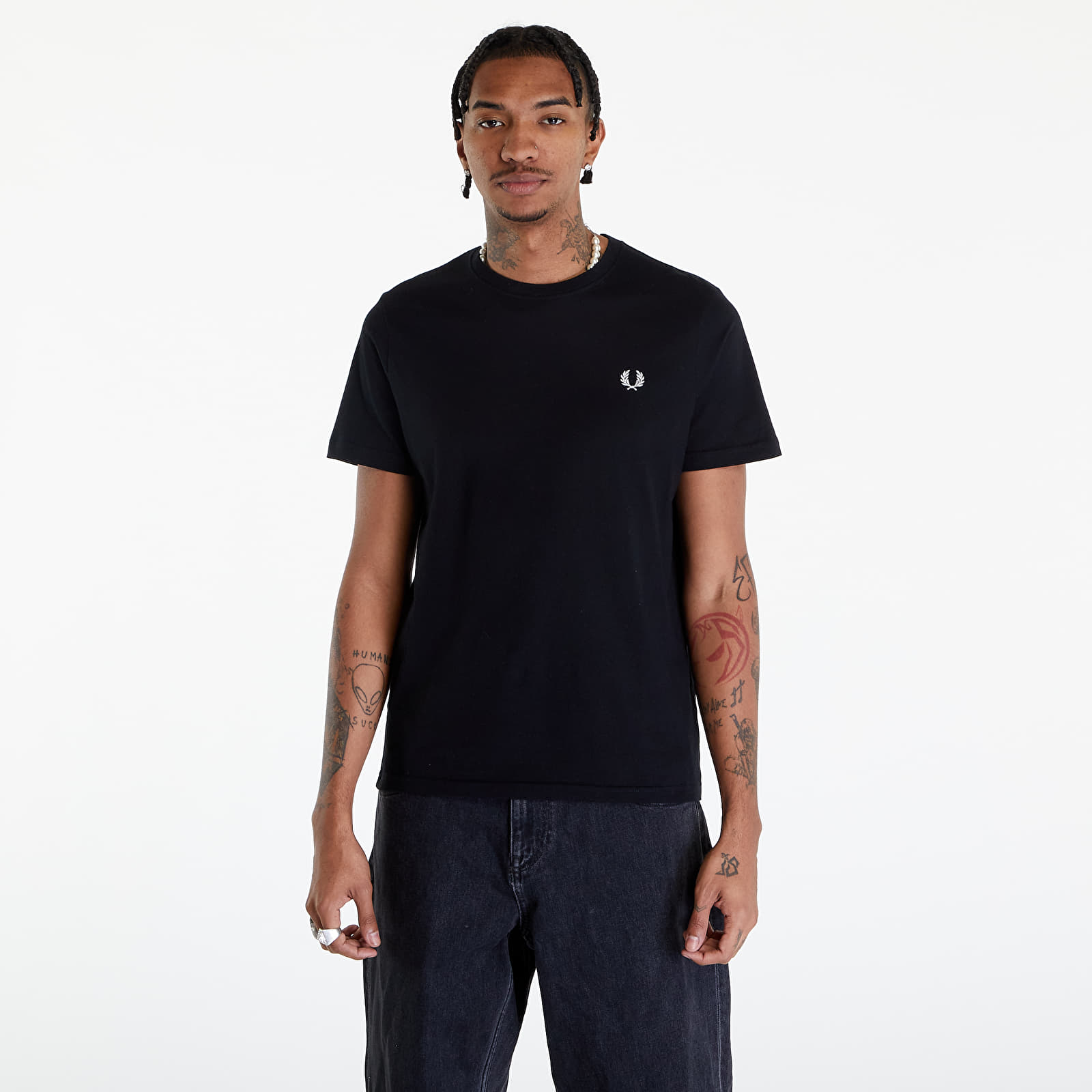 T-shirts FRED PERRY Crew Neck T-Shirt Black