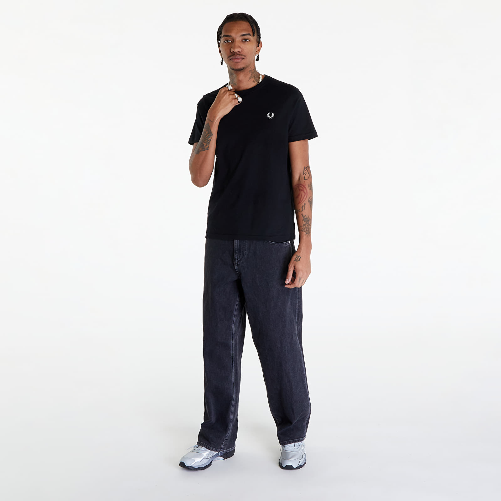 T-shirts FRED PERRY Crew Neck T-Shirt Black