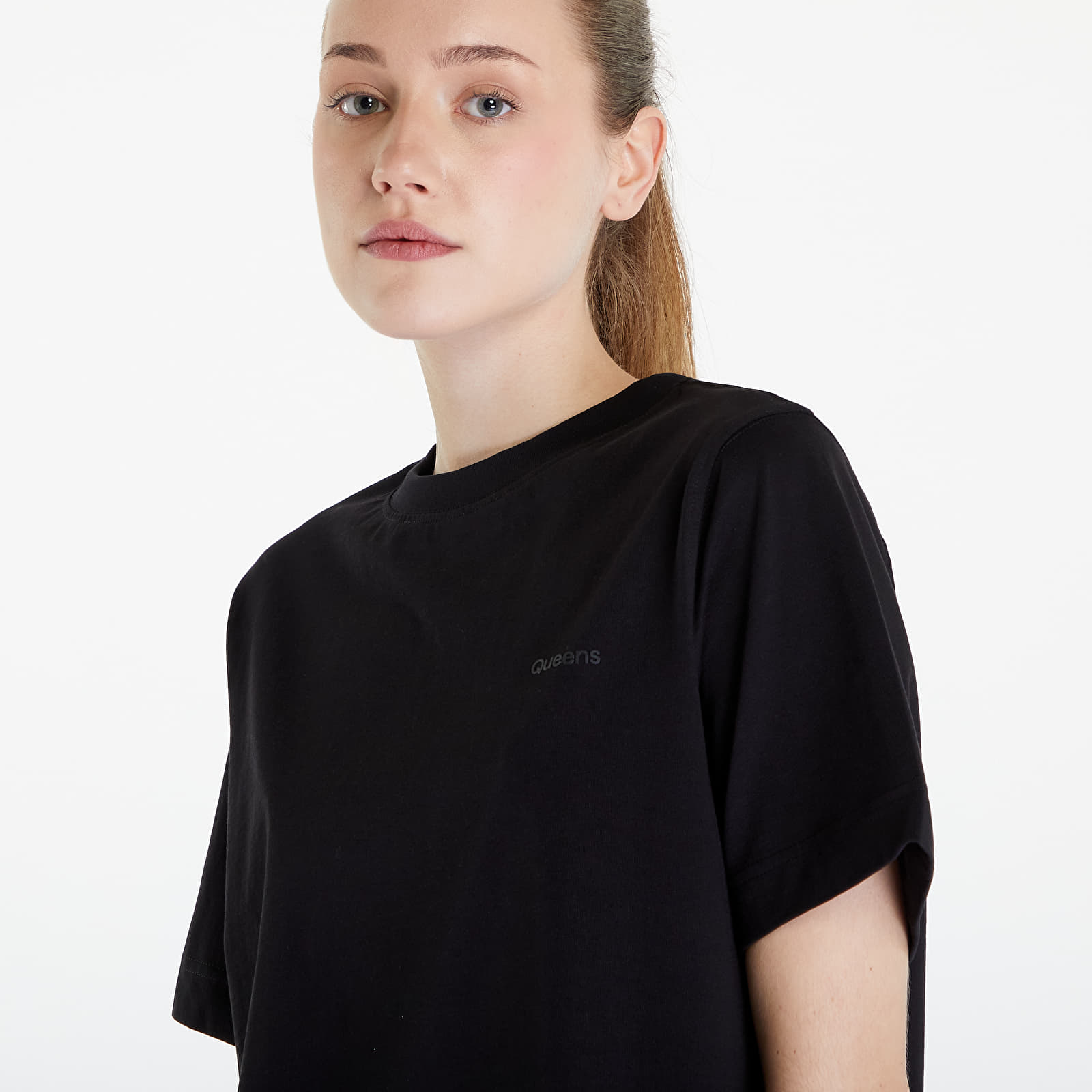 Majice Queens 3-Pack Women's Essential Tonal Print Black/ White/ Navy